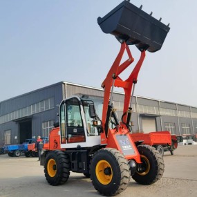 4WD Loader Factory - Mini Wheel Loader Enclosed Cab Air Conditioner Tools
