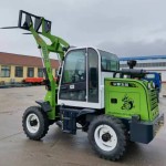 Mini Front Loader Supplier - 4WD Forklift Pallets Spikes Household Farming