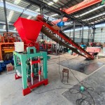 Cement Block Production Line Manufacturer - 4-35B Semi Automatic Ivory Coast