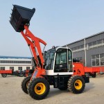 Mini Wheel Loader Supplier - 4WD Diesel Engine Fork Pallets Spikes Attachments
