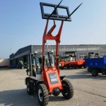 Mini Wheel Loader Supplier - 4WD Diesel Engine Fork Pallets Spikes Attachments