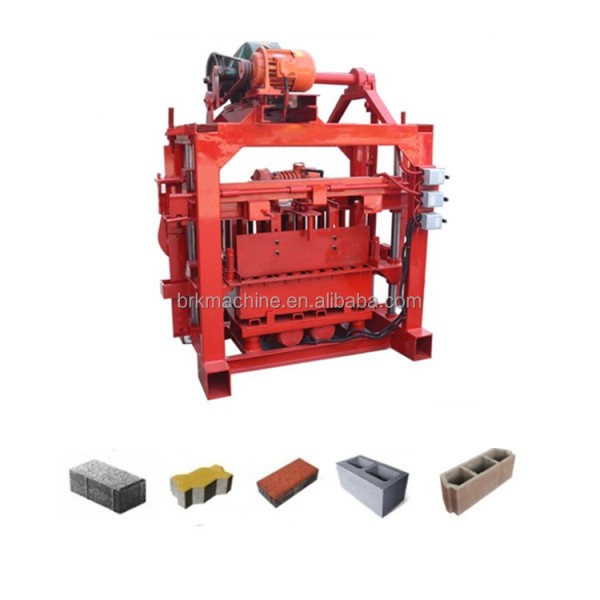 Concrete Block Machine Factory - QT4-40 Diesel Engine
