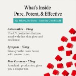 Vegan Daily Tanning Supplement for Adults Vitamin C Zinc Gummies Gummy Candy Dosage Beauty Product for Non-Pregnant Women