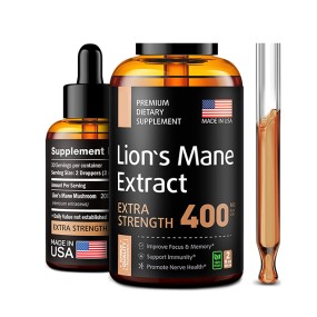 Lions Mane Herbal Extract Supplement Full Body Detox Cleanse Immune Support Brain Booster Pre-Workout Stress Relief