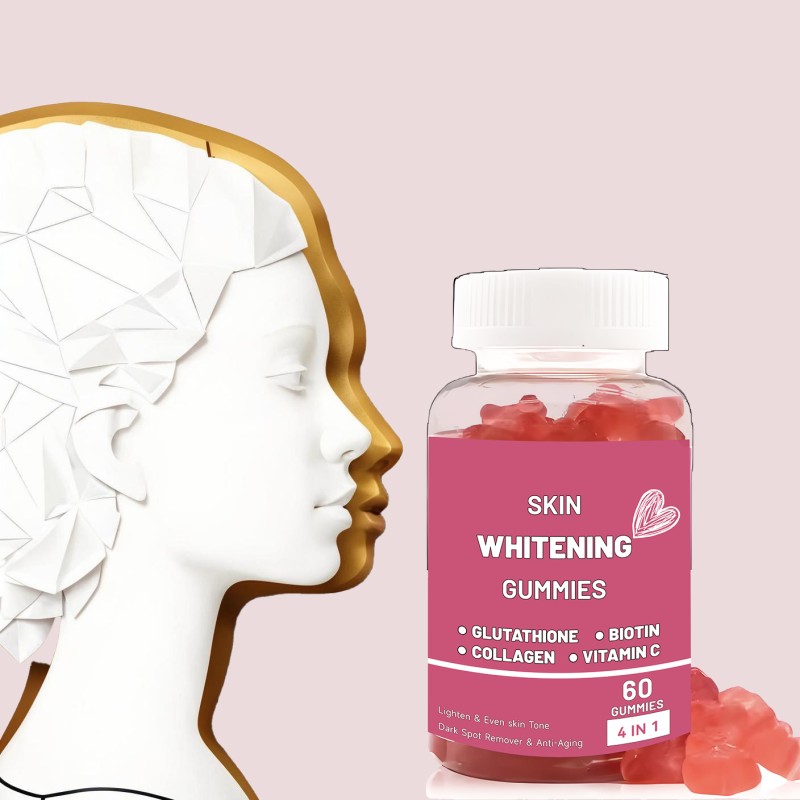 Adult Skin Whitening GSH Supplement Marine Collagen Vitamins C E D&B12 Gummies Beauty Products Dosage Form Gummy Candy