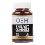 OEM Manufacturer Direct Factory Sale Shilajit Gummies for Men and Women Customizable Logo Label Dosage Form Gummy Candy