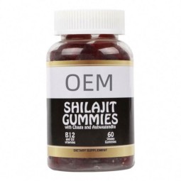 OEM Manufacturer Direct Factory Sale Shilajit Gummies for Men and Women Customizable Logo Label Dosage Form Gummy Candy