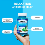60 Gummies 300 mg Ashwagandha Root Extract 1,000 IU Vitamin D2 Red Fruit Flavor Vegan Adapogenic Anti-stress Calm