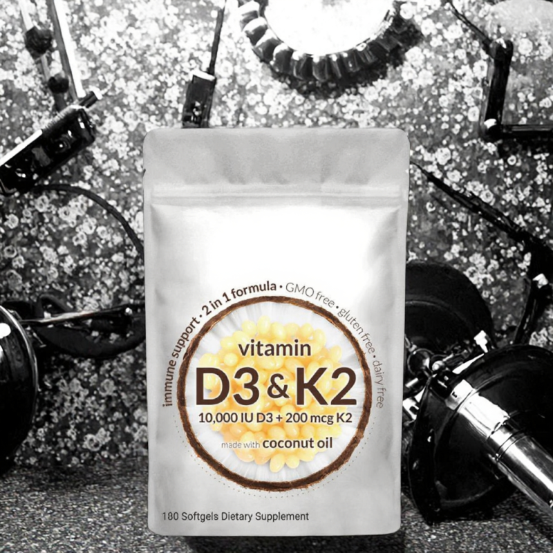 OEM Private Label Stronger Bones Softgel Capsule 5000 Iu Vitamin D3 K2 Gummy Candy Vitamins for Adults Not Pregnant Women