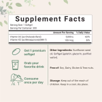 2-in-1 Vitamin D3 5000 IU & K2 100 Mcg 300 Softgels Adult Supplement Supporting Joint Teeth Bone Health