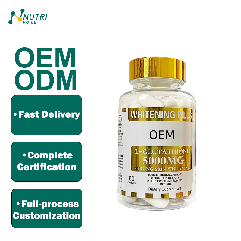 OEM High Quality Private Label Collagen Vitamin C Capsules Strong Skin Whitening Pills with L-Glutathione for Anti-Aging Adults