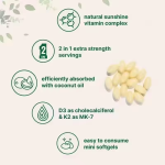OEM Private Label Stronger Bones Softgel Capsule 5000 Iu Vitamin D3 K2 Gummy Candy Vitamins for Adults Not Pregnant Women