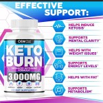 Keto Diet Pills Slimming BHB Supplement Support Metabolism Sis Capsules Lose Weight Genic Appetite Suppressant