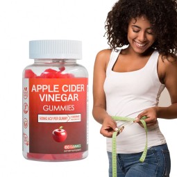 OEM Popular Best Beauty Products for Women Flat Tummy 500mg Per Gummies ACV Cider Vinegar Gummies