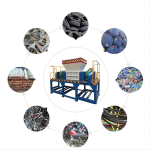 Double Shaft Shredder Manufacturer - Double Twin Shaft Tyre Coconut Waste