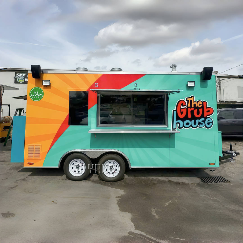 Mobile Food Truck Supplier - 12ft Commercial Food Trailer for Global Markets