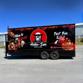 Mobile Food Trailer Supplier - Fully Equipped Square Coffee Ice Cream Food Cart