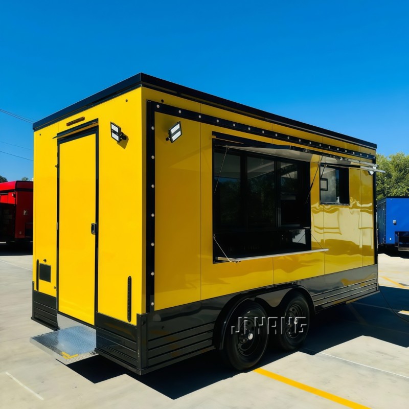 Food Trailer Factory - Custom 12ft Hot Dog Cart with Full Kitchen Equipment