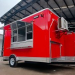 Mobile Food Trailer Manufacturer - Custom Bar Setup Colorful Interior Kitchen