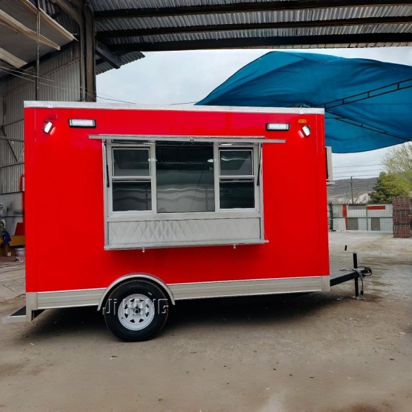Mobile Food Trailer Manufacturer - Custom Bar Setup Colorful Interior Kitchen