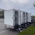 Portable Toilet Trailer Factory - Luxury Mobile Bathroom Trailer for Public Use