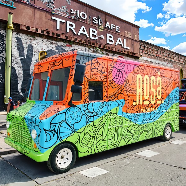 Food Truck Manufacturer - OEM Custom Aluminum 4 Wheel Mobile Kitchen Trailer