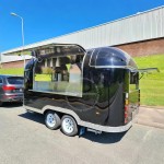 Food Trailer Manufacturer - Custom 4-Wheel Stainless Steel Mobile Kitchen