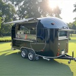 Food Trailer Manufacturer - Custom 4-Wheel Stainless Steel Mobile Kitchen