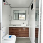 Portable Toilet Trailer Factory - Custom Steel Plate Modern Restroom Unit