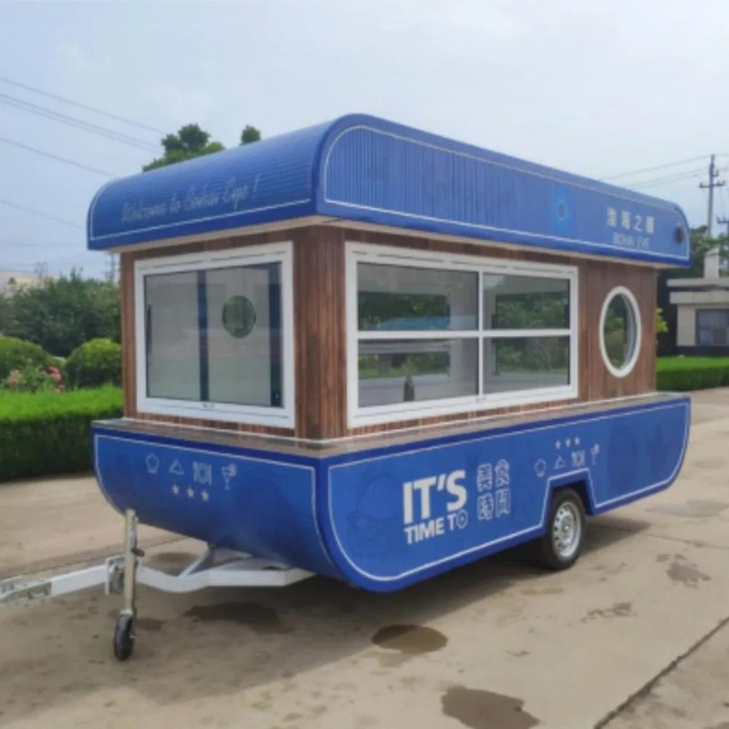 Coffee Cart Food Truck Manufacturer - Custom Stainless Steel Mobile Cafe