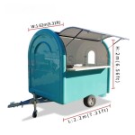 Fast Food Trailer Factory - Custom Stainless Steel Carts with Pizza Oven Griddle
