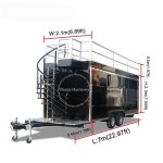 Food Snack Trailer Factory - Custom Double Deck Ice Cream Bakery Restaurant