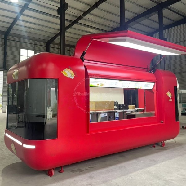 Commercial Coffee Truck Manufacturer - Custom Stainless Steel Hot Dog Carts