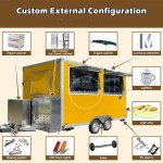 Mobile Pizza Trailer Manufacturer - Custom Bar Ice Cream BBQ Vending Food Truck