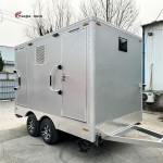 Portable Toilet Trailer Factory - Custom Steel Plate Modern Restroom Unit