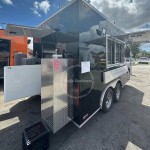 Commercial Food Van Factory - Custom 12ft Fiberglass Mobile Food Truck Cart