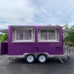 Food Truck Factory - Custom Fully Equipped Coffee Vending Cart Water Sink