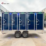 Mobile Bathroom Trailer Factory - Custom VIP Restroom 5 Compartment Facility