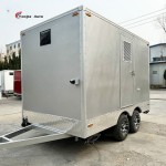 Portable Toilet Trailer Factory - Custom Steel Plate Modern Restroom Unit