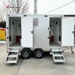 Portable Toilet Trailer Factory - Custom Steel Plate Modern Restroom Unit