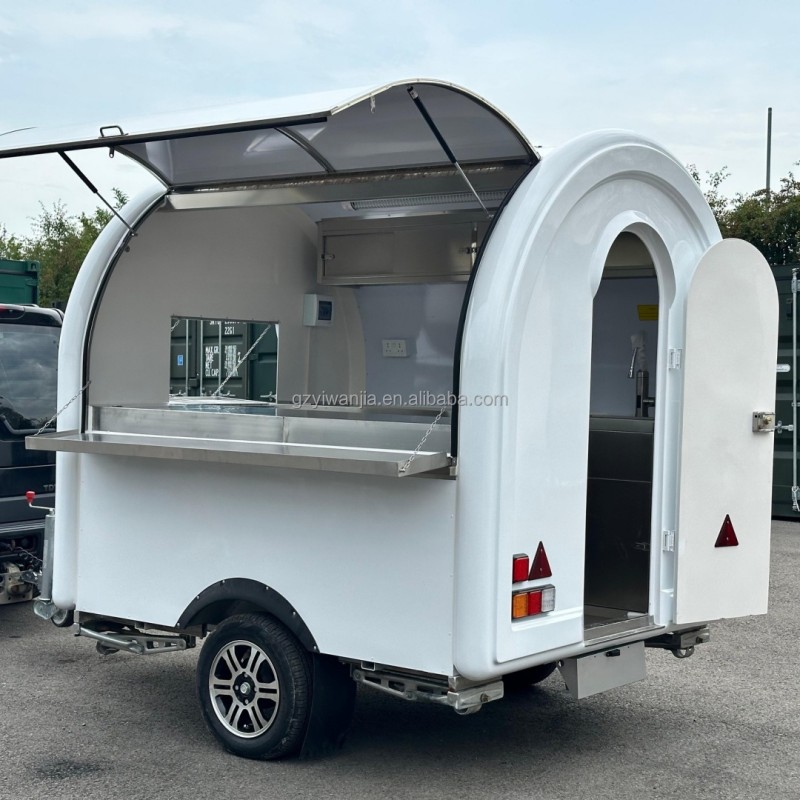Mobile Food Cart Factory - Custom Crepe Waffle Pizza Hot Dog Food Trailer