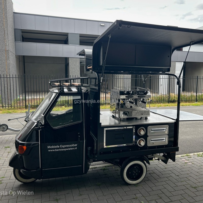 Mobile Coffee Cart Factory - Custom Three-Wheel Espresso Bar Food Truck