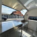 Mobile Food Cart Factory - Custom Black Stainless Steel Street Vending Trailer