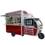 Food Truck Supplier - Pink Electric Push Street Food Cart USA