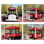 Food Truck Supplier - Pink Electric Push Street Food Cart USA