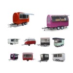 Food Truck Supplier - Pink Electric Push Street Food Cart USA