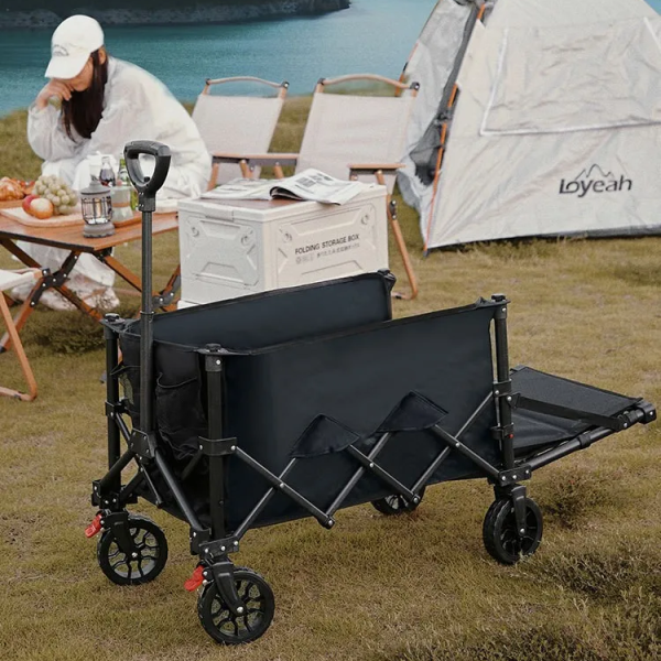 Outdoor Cart Factory - Black Easy Box Trailer