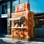 Luggage Sales Booth Factory - Custom 3-6 Meters Net Red Milk Tea Express