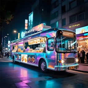 Bus Food Car Factory - Custom Iron Technology Large Simulation Cultural Tour