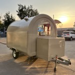 Mobile Food Cart Manufacturer - Custom Towing Snack Ice Cream Milk Tea Cart